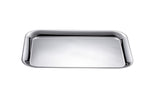 Stainless steel big rectangular tray
